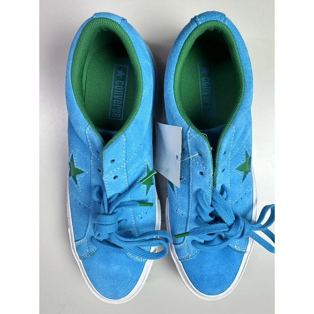 Converse One Star Pro Ox Suede Blue Green‎ Sneakers Shoes 159813C Men's Size 8 - Picture 5 of 9